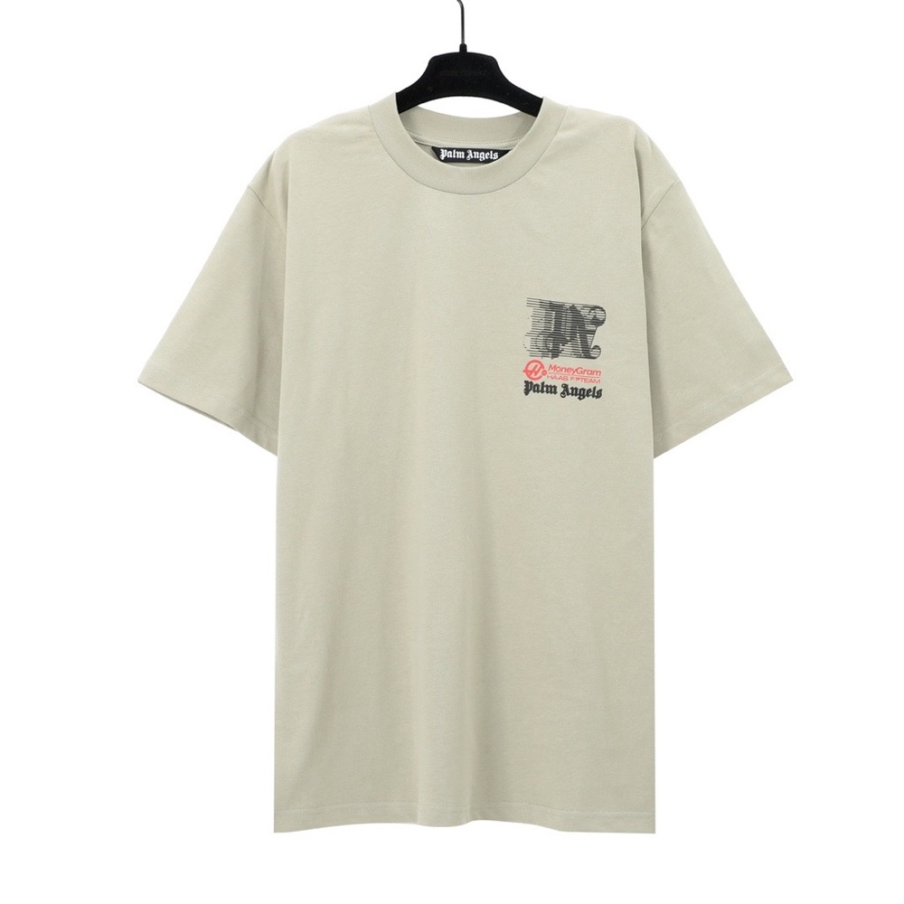 Palm Angels Beige Graphic T-Shirt